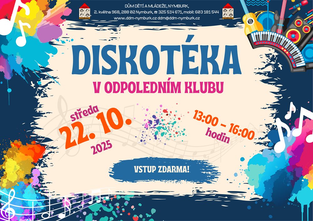 Plakát Diskotéka v odpoledním klubu (2)