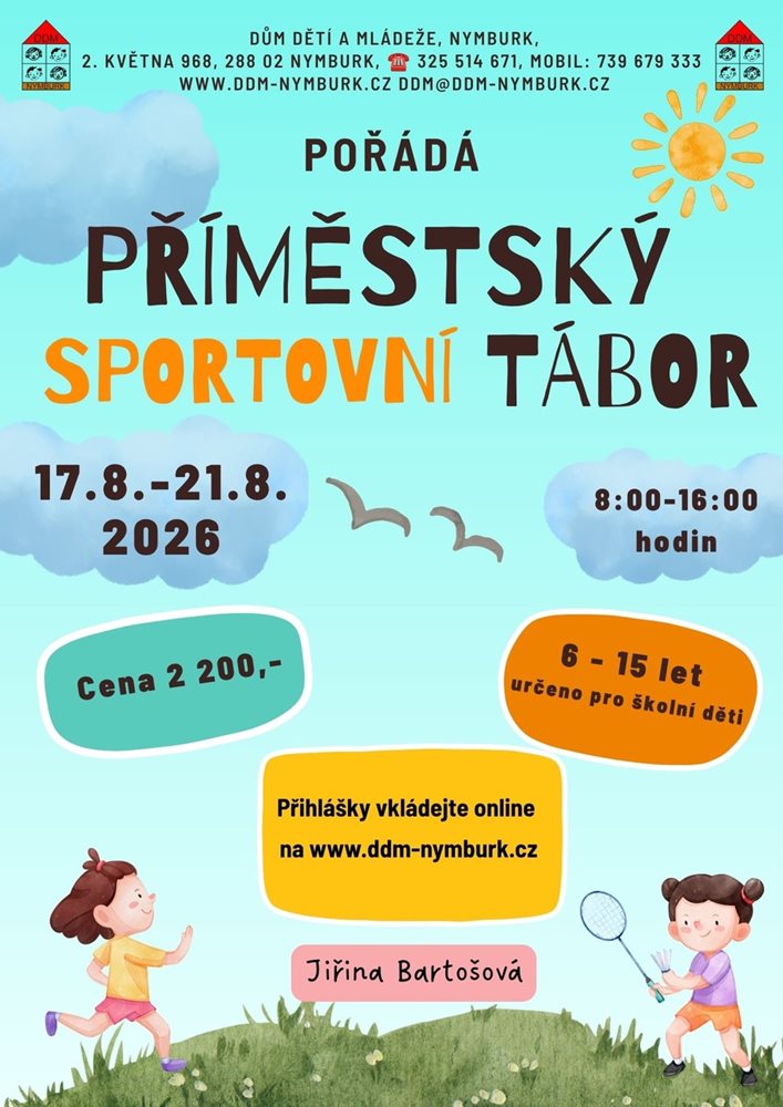 Plakát Příměstský sportovní tábor 2026